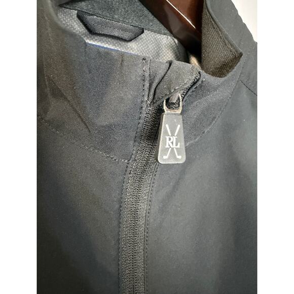 Polo Golf Ralph Lauren Water Resistant Short Sleeve Windbreaker Jacket Black M - Picture 6 of 13